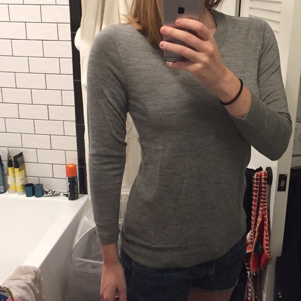 Grey J. Crew sweater